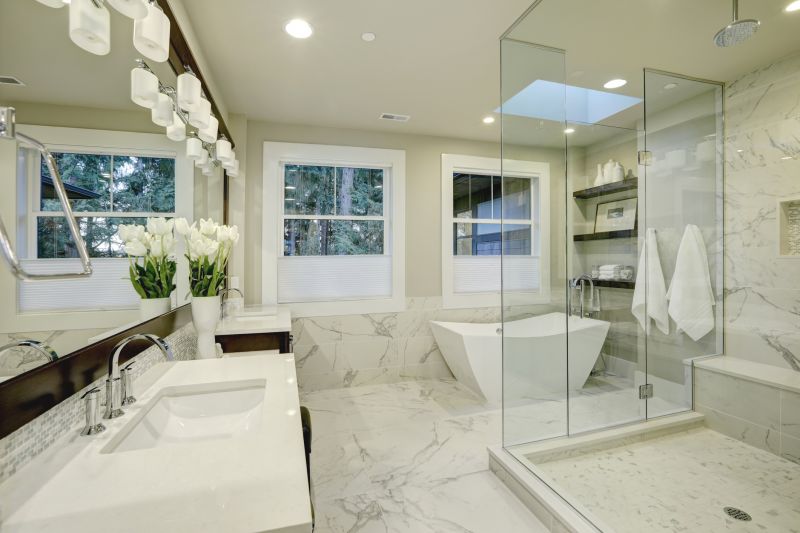 Elegant Shower with Glass Enclosure